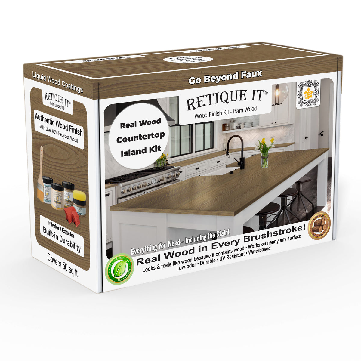 Countertop Kit - Kitchen Island - Barn Wood