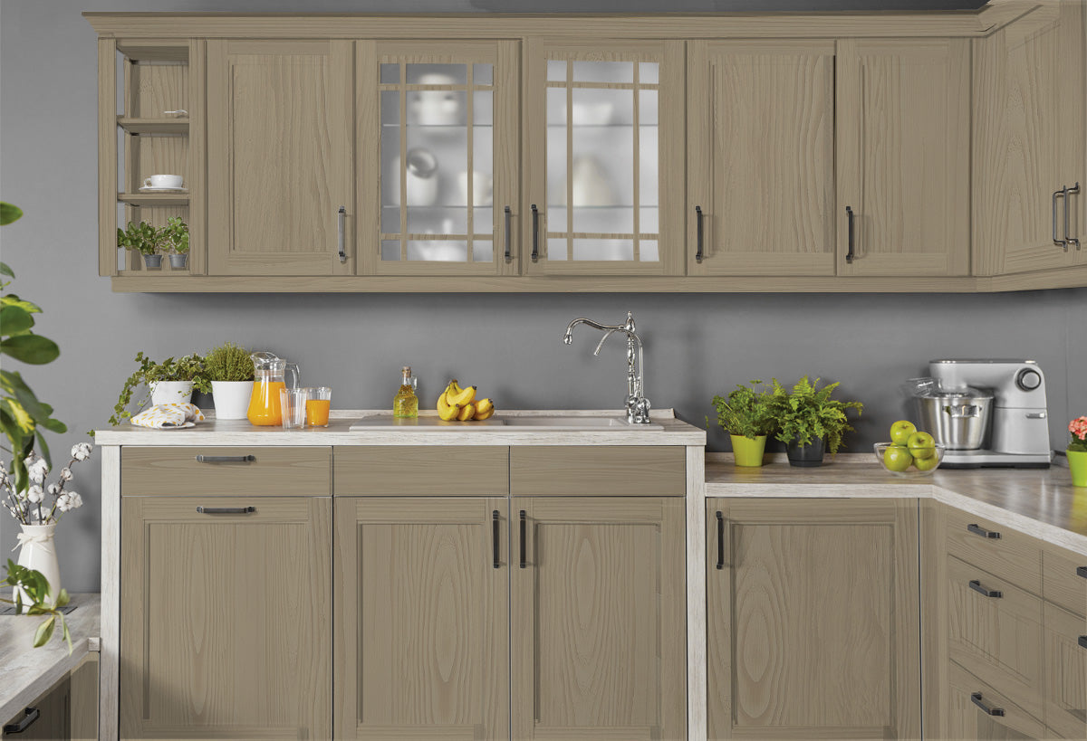 Wood'n Cabinet Kit (12 Door / Grained) - Drift Wood