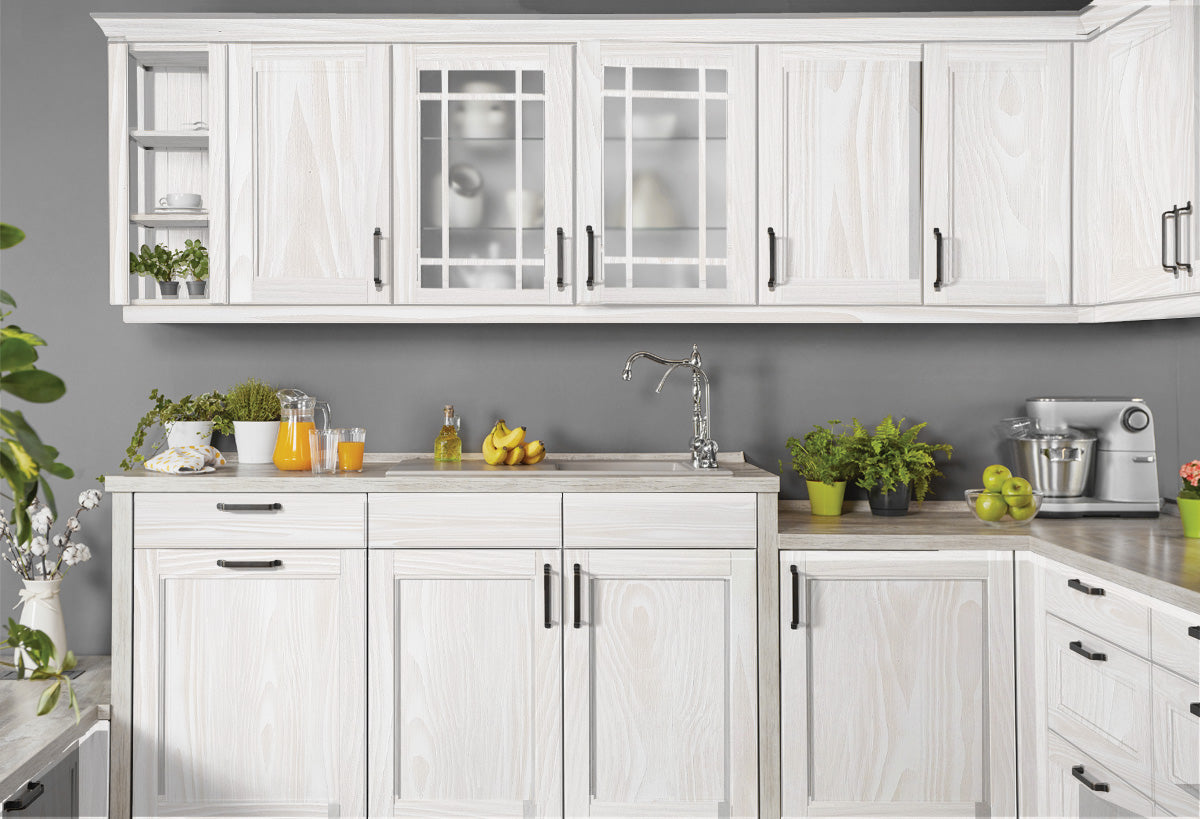 Wood'n Cabinet Kit (24 Door / Grained) - White Wash