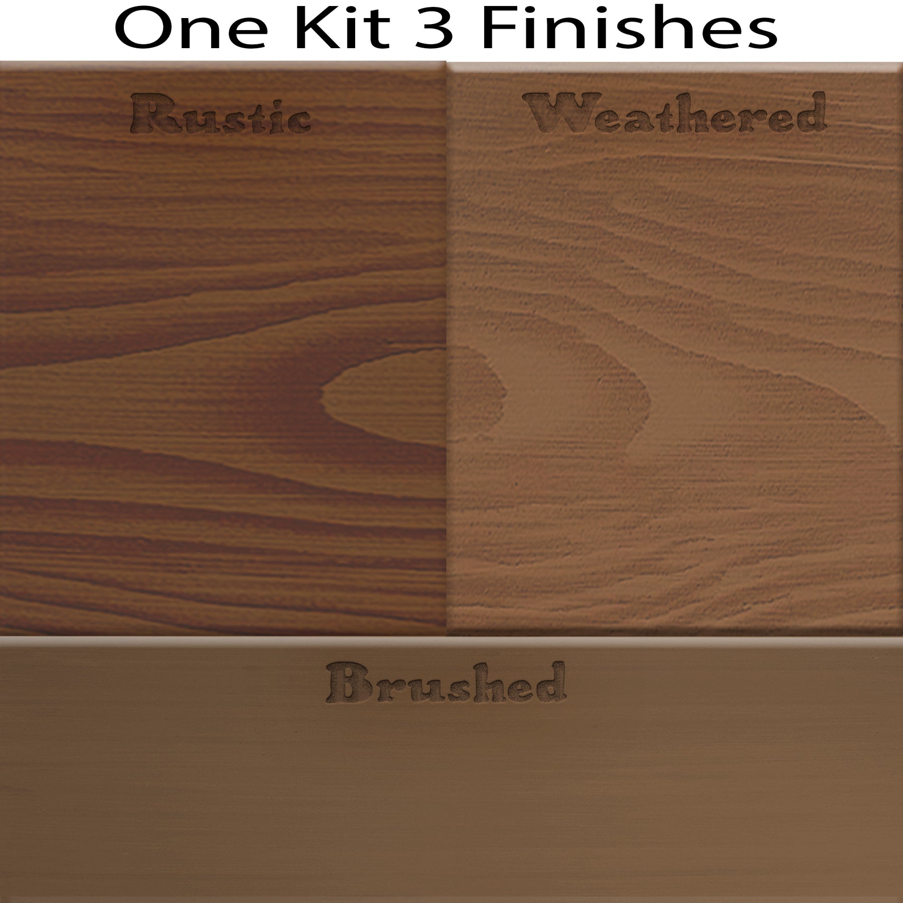 Wood'n Cabinet Kit (48 Door / Grained) - Dark Oak