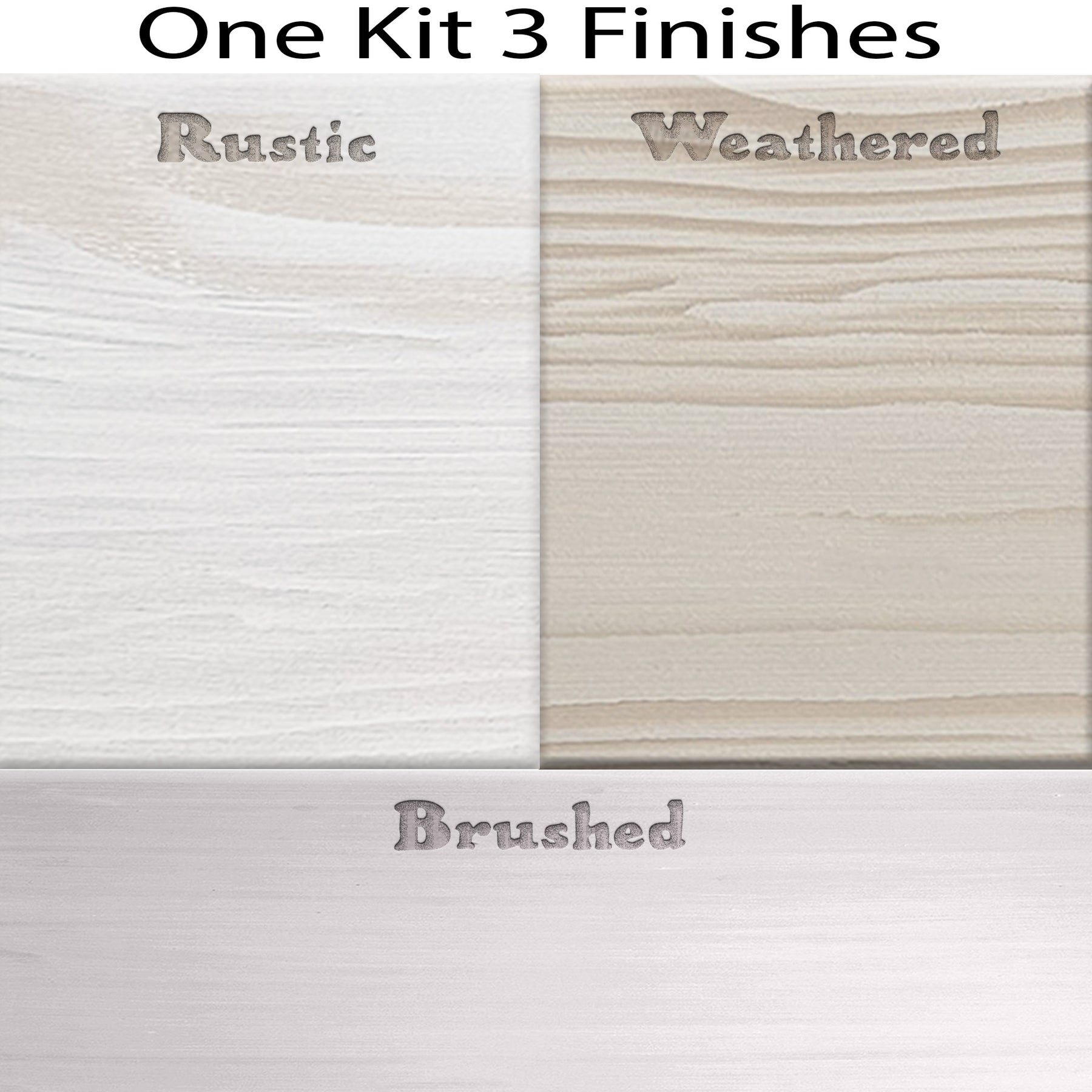 Wood'n Cabinet Kit (24 Door / Grained) - White Wash