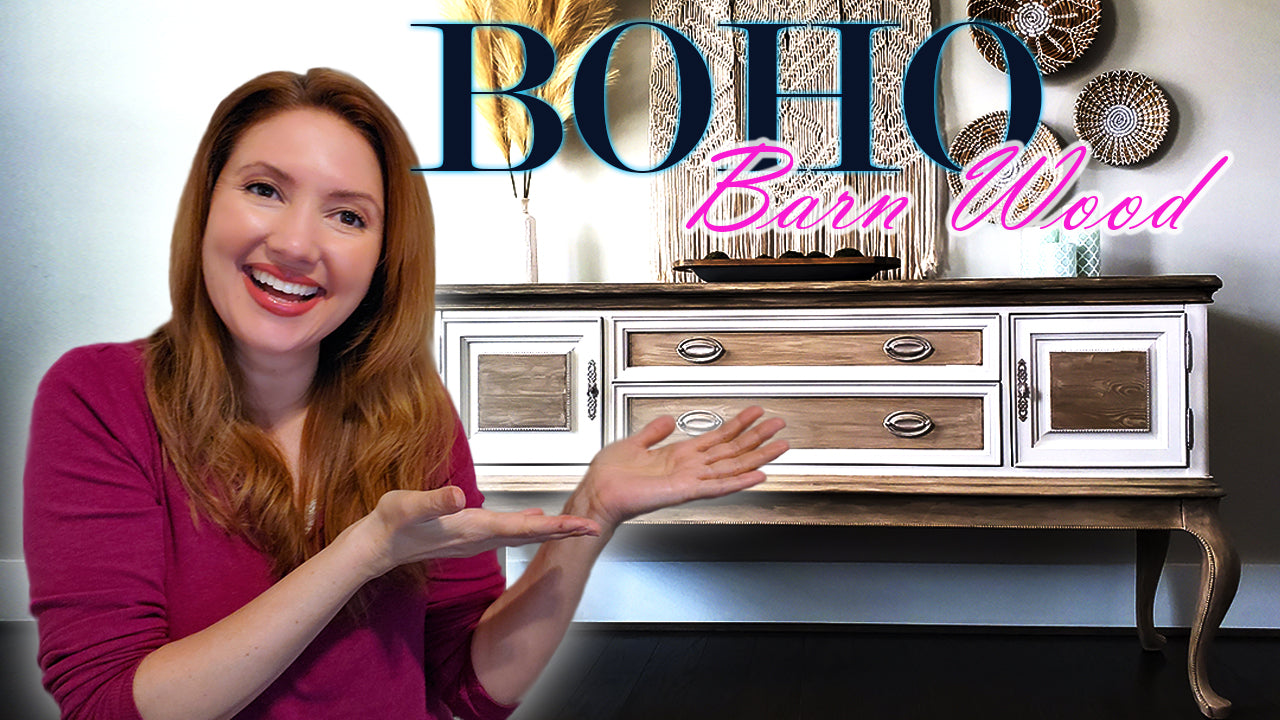How To: Boho Buffet - Barn Wood Weathered Finish with Alabaster
