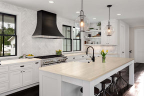 Retique It® Multi-purpose Smooth Finish Kit in White Wash used on kitchen countertop with a polished wood look.