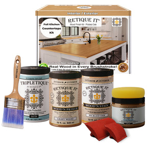 Countertop Kit - Full Kitchen - Pickled Oak