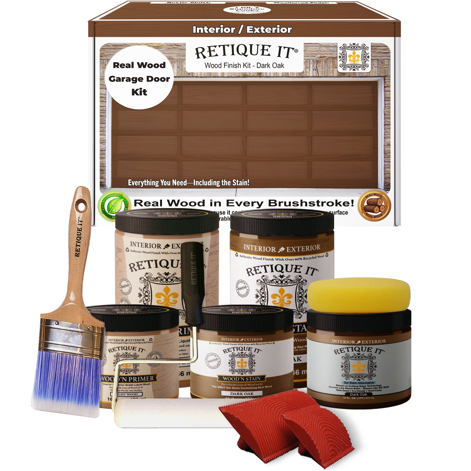 Wood'n Door Kit (Front & Garage Door) - Dark Oak