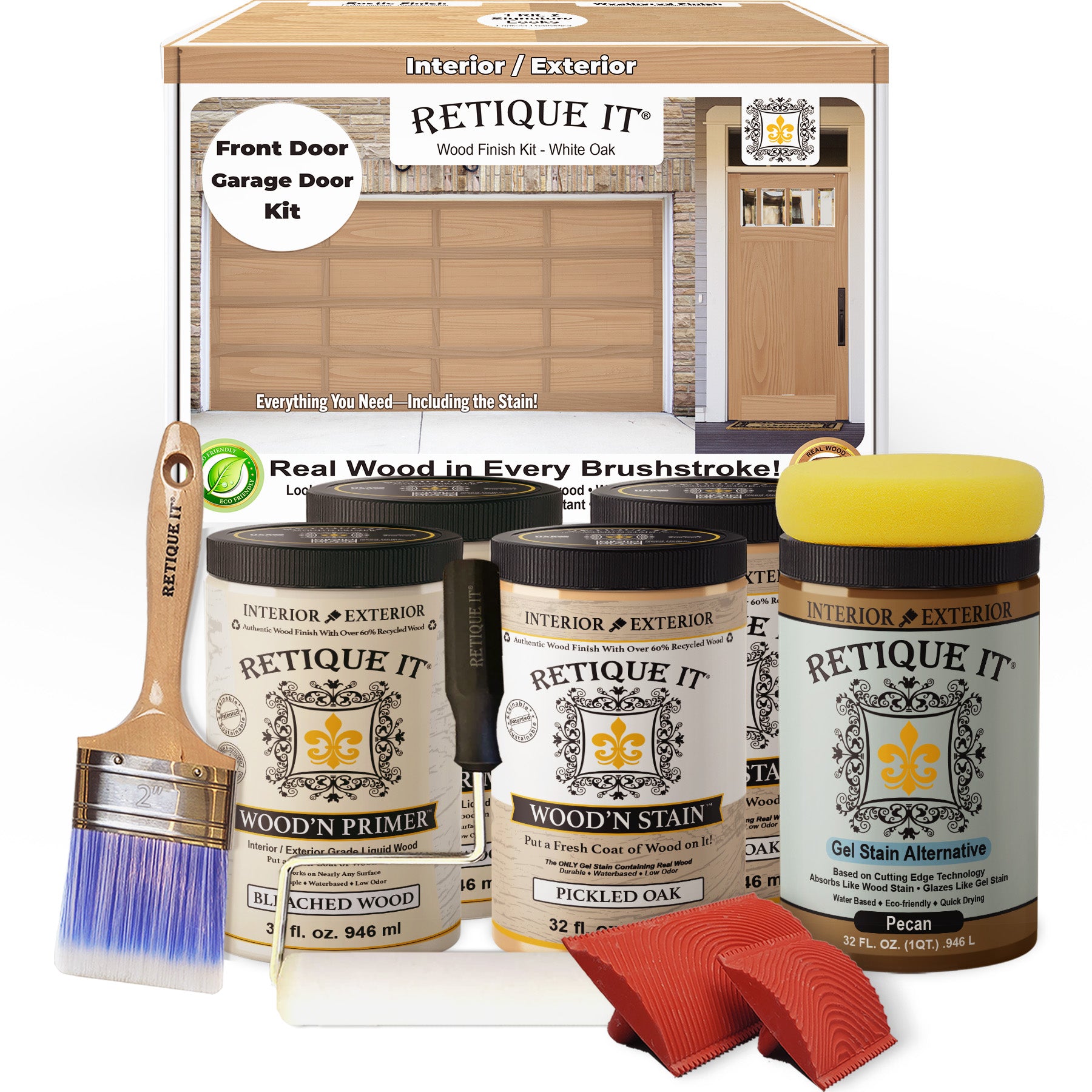 Wood'n Door Kit (Front & Garage Door) - White Oak