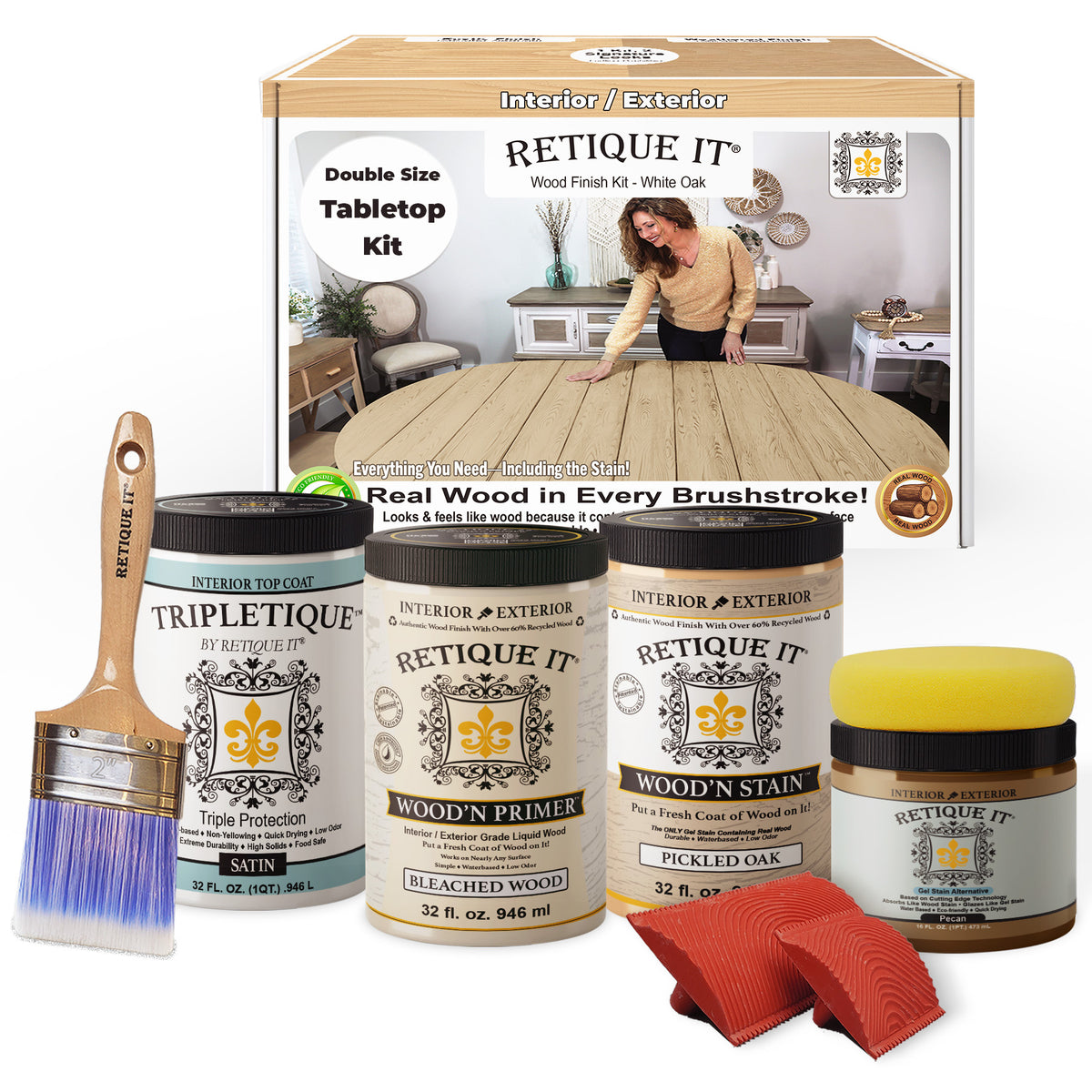 Tabletop Wood'n Finish Kit (4x Large) - White Oak