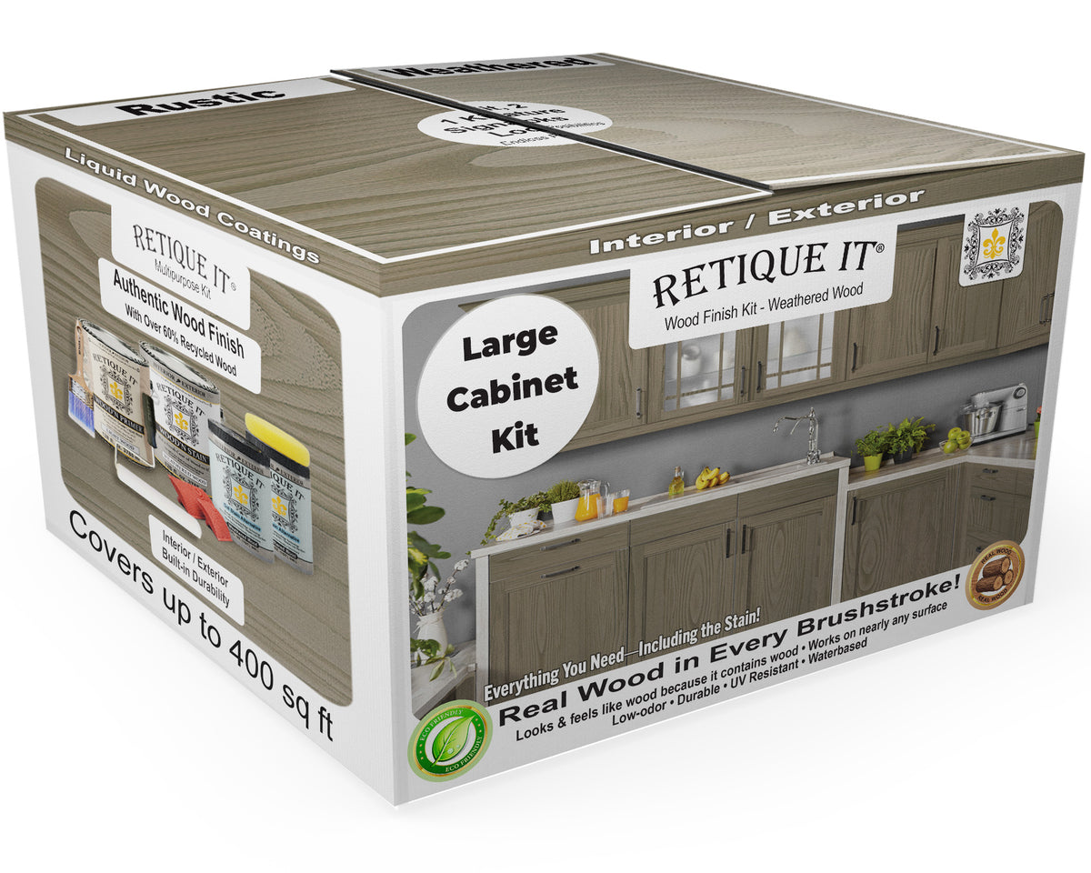 Wood'n Cabinet Kit (48 Door / Grained) - Weathered Wood