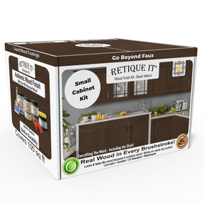 Wood'n Cabinet Kit (12 Door / Grained) - Black Walnut