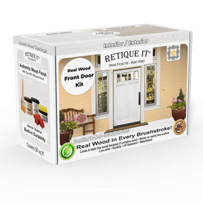 Wood'n Finish Front Door Kit - White Wash