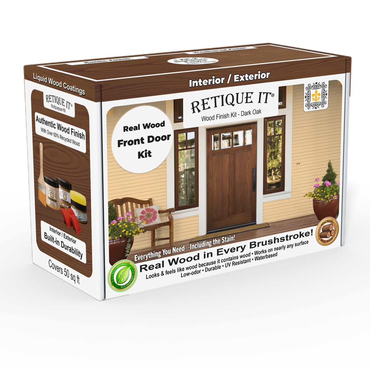 Wood'n Finish Front Door Kit - Dark Oak