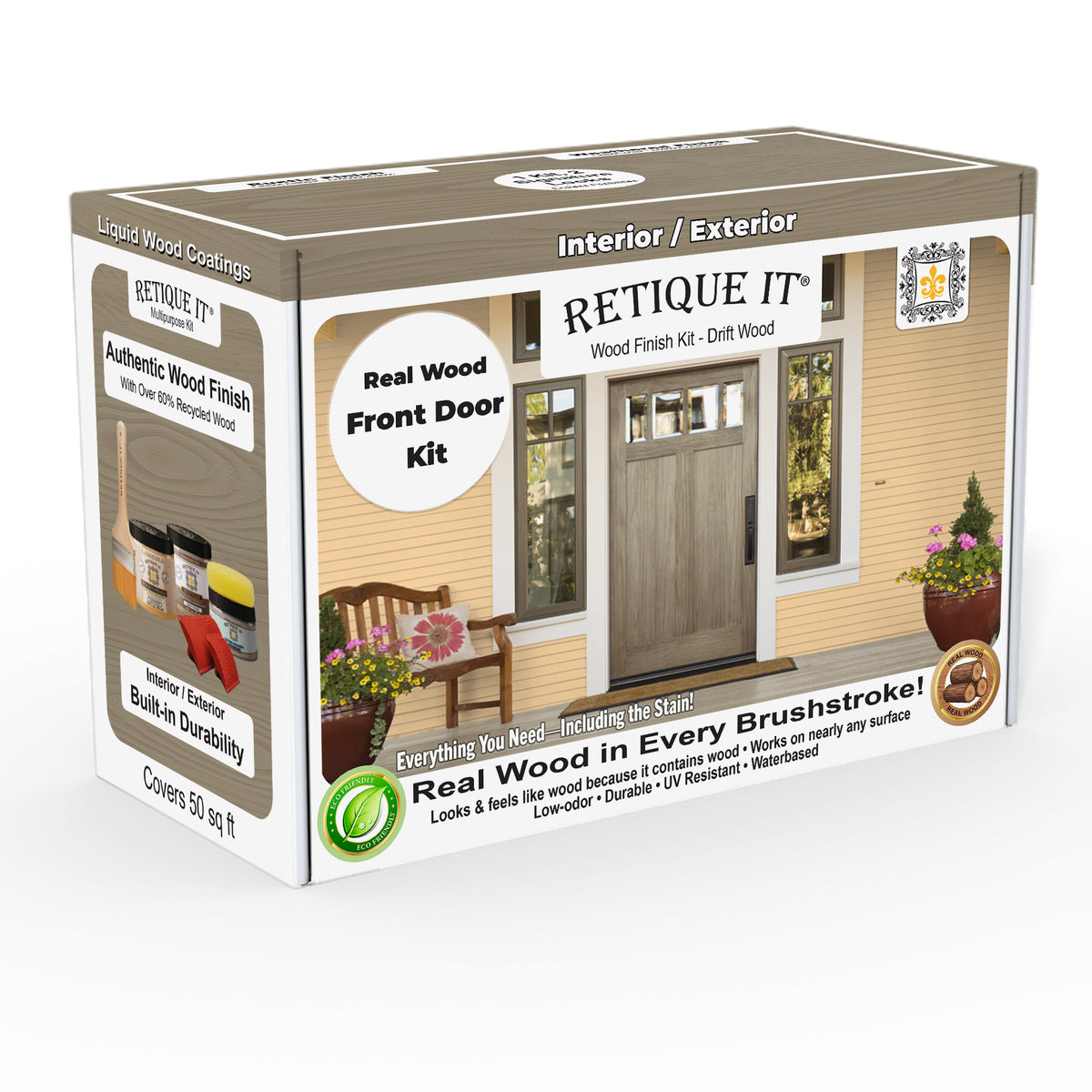 Wood'n Finish Front Door Kit - Drift Wood