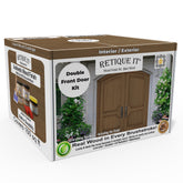 Wood'n Finish Front Door Kit (Double) - Barn Wood