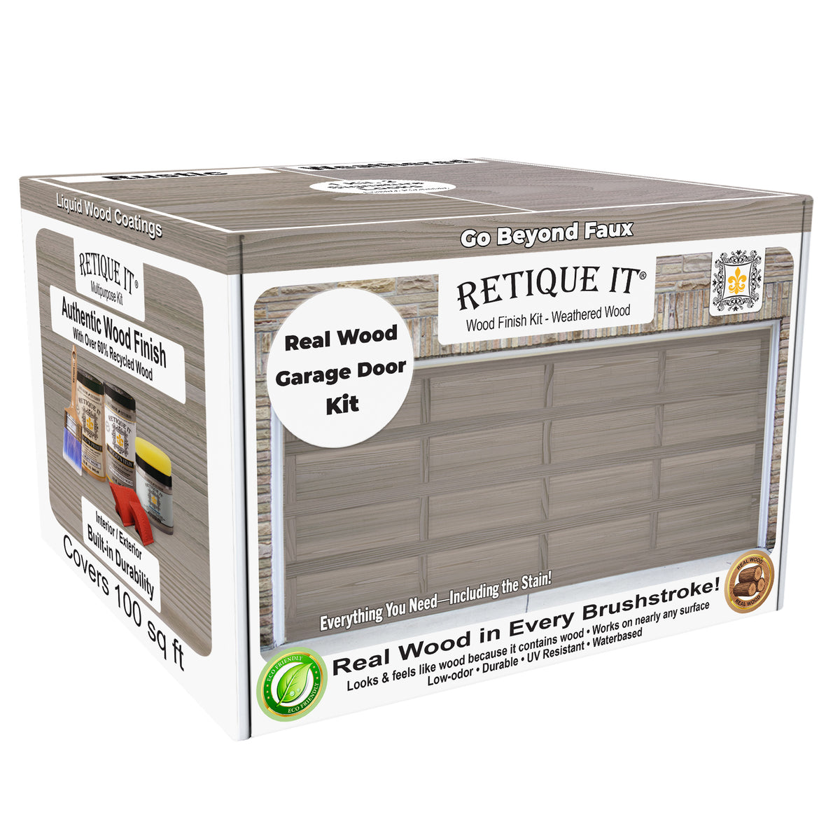 Wood'n Door Kit (Garage Door) - Weathered Wood