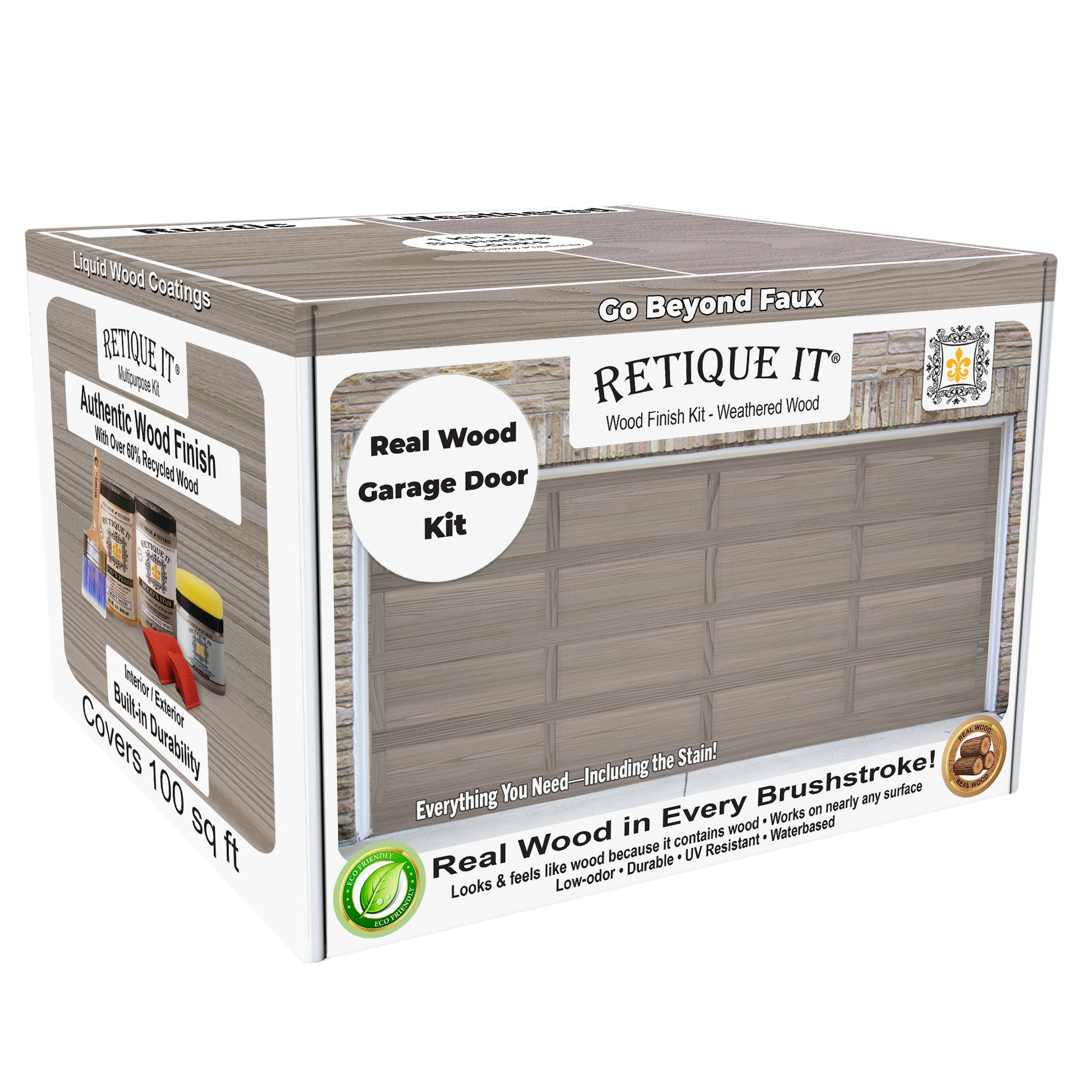 Wood'n Door Kit (Garage Door) - Weathered Wood