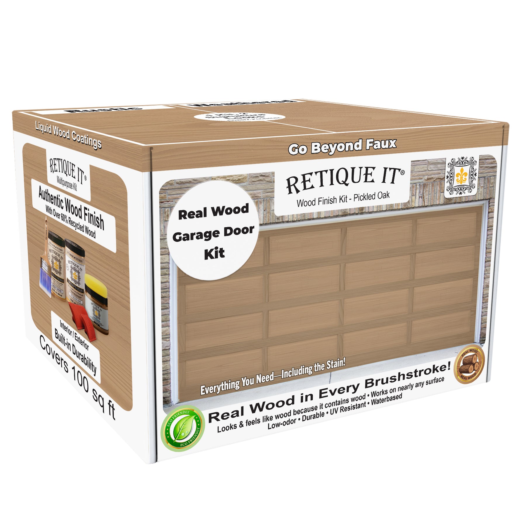 Wood'n Door Kit (Garage Door) - Pickled Oak