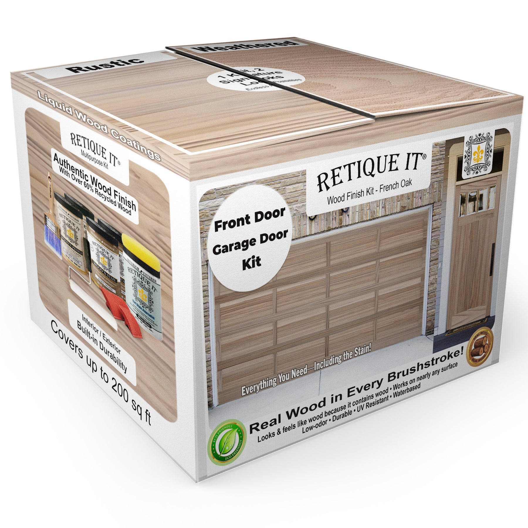 Wood'n Door Kit (Front & Garage Door) - French Oak