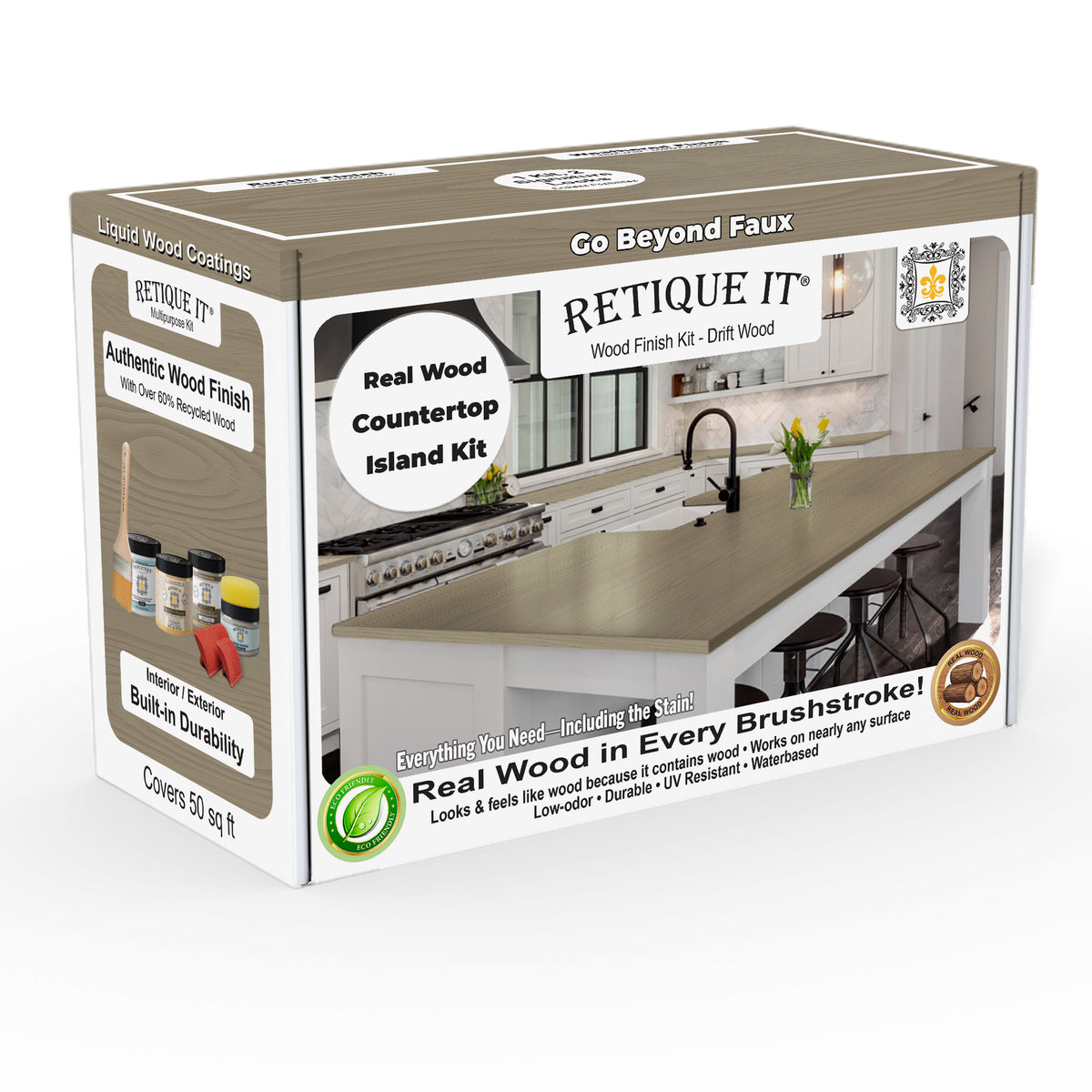 Countertop Kit - Kitchen Island - Drift Wood