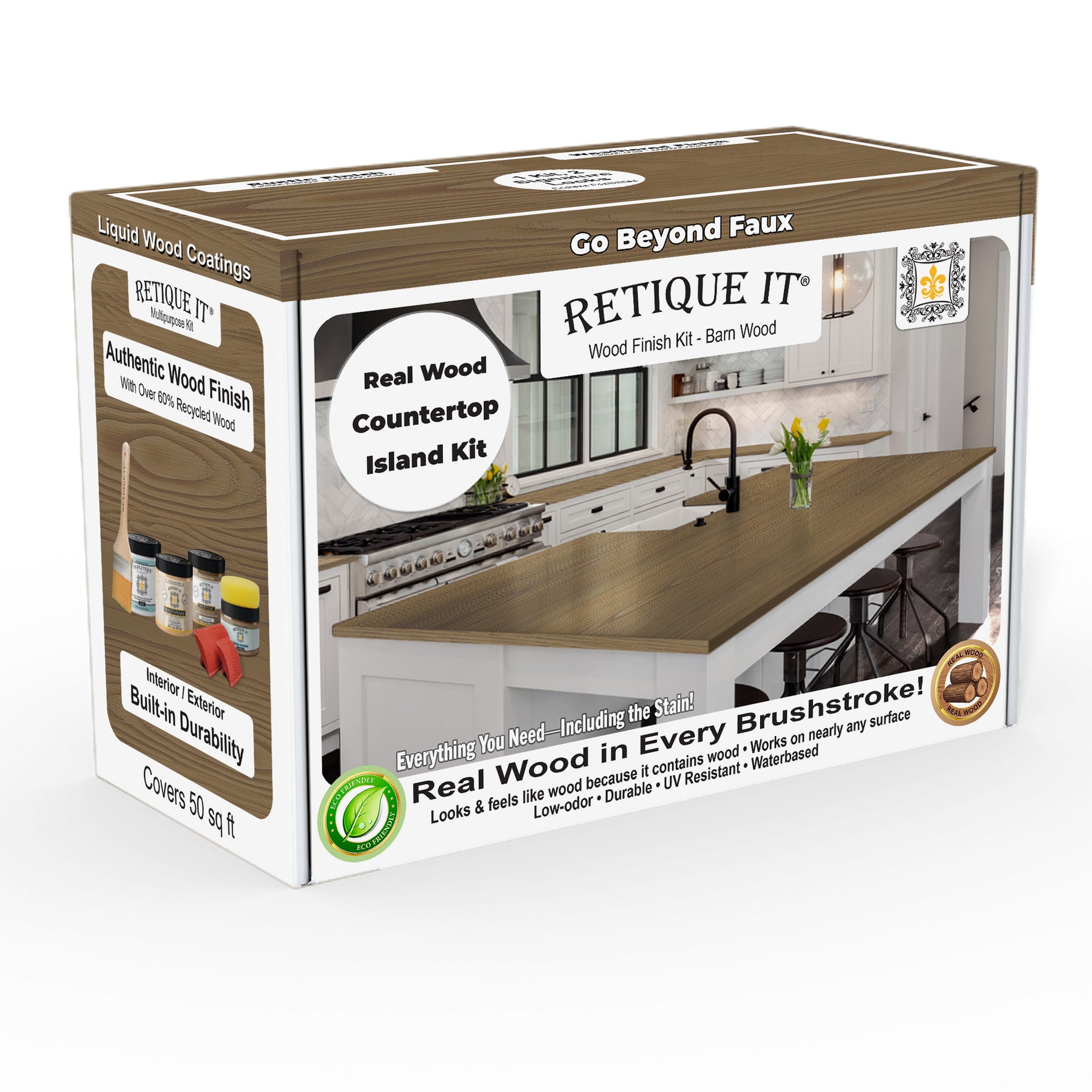 Countertop Kit - Kitchen Island - Barn Wood