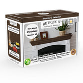 Fireplace Mantel Wood'n Finish Kit - Black Walnut