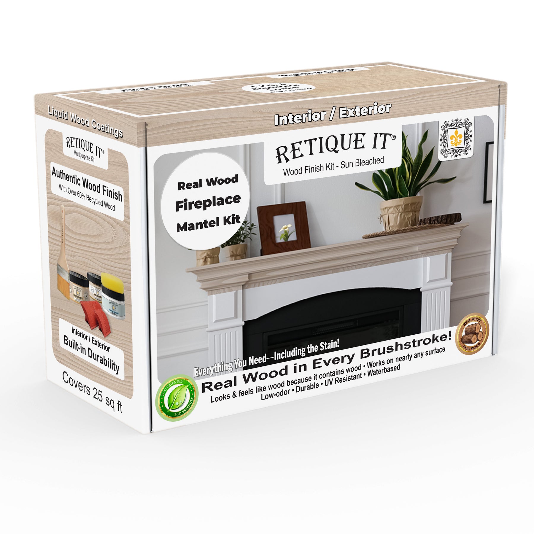 Fireplace Mantel Wood'n Finish Kit - Sun Bleached