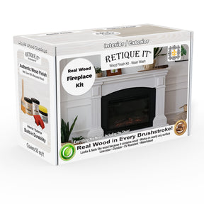 Fireplace Wood'n Finish Kit (Full Fireplace) - White Wash