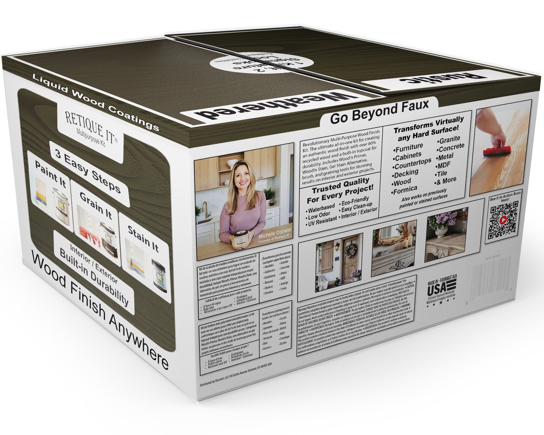 Multi-purpose Wood'n Kit (4x Lg) - Charcoal - Interior Top Coat