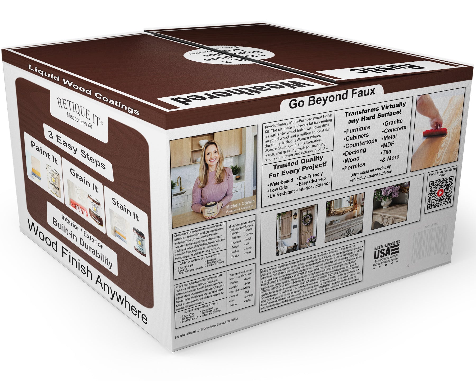 Multi-purpose Wood'n Kit (4x Lg) - Red Mahogany