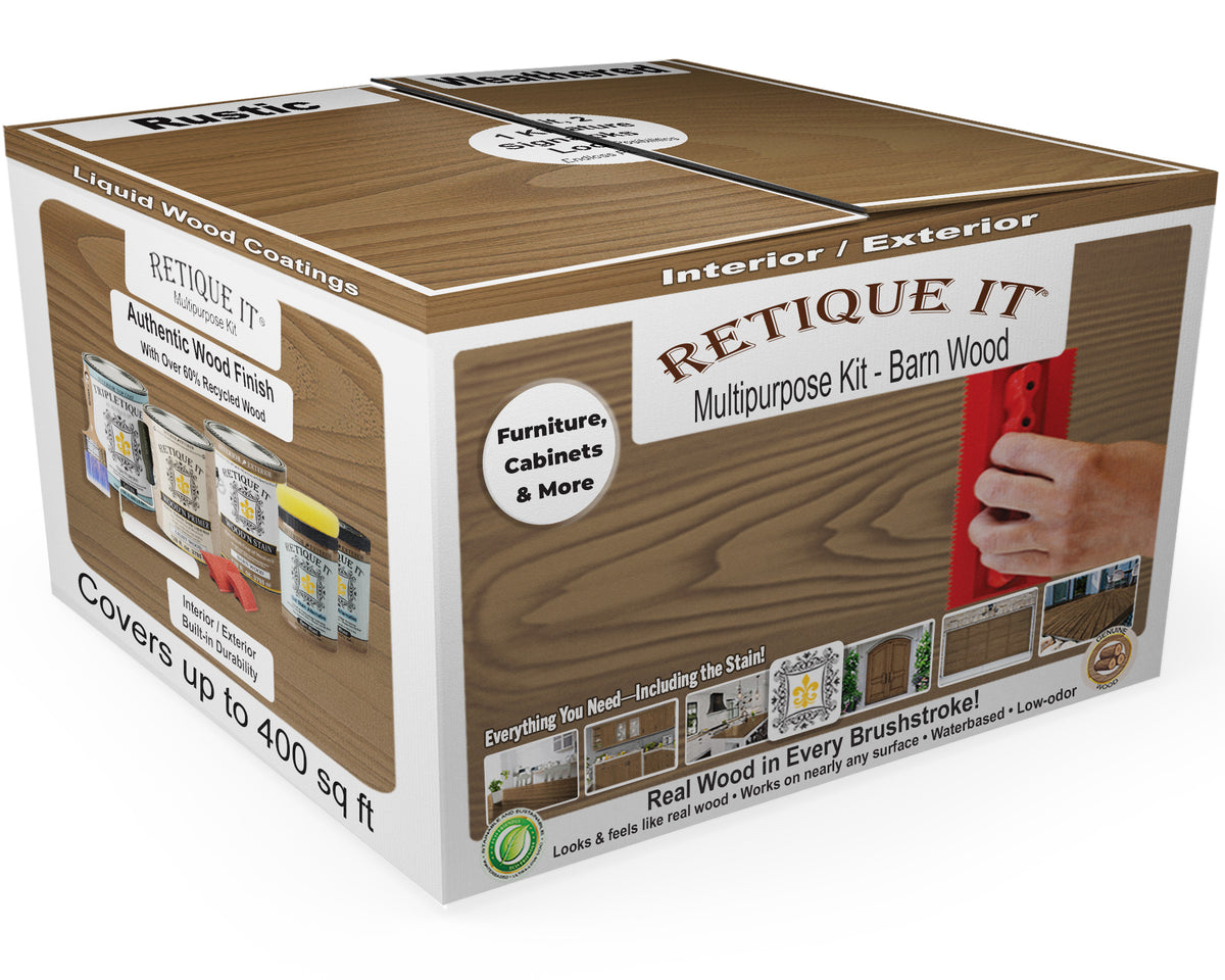 Tabletop Wood'n Finish Kit (4x Large) - Barn Wood