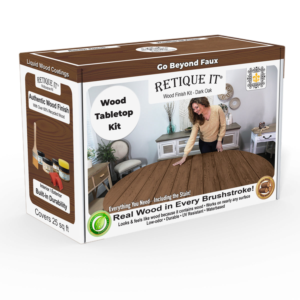 Tabletop Wood'n Finish Kit - Dark Oak
