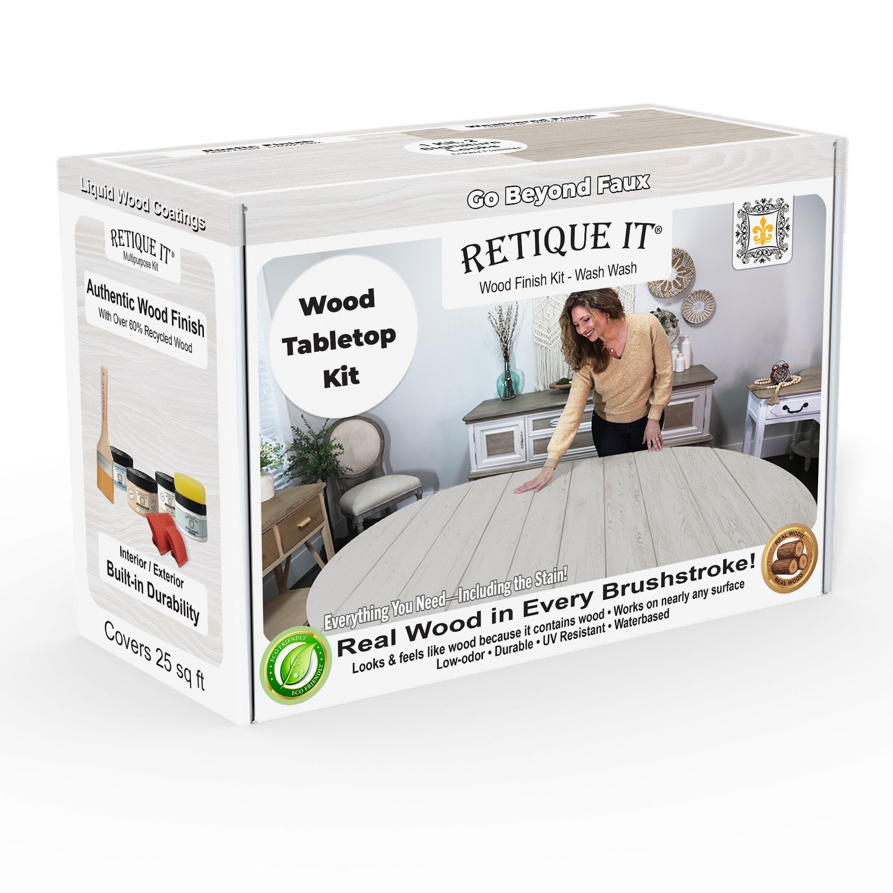 Tabletop Wood'n Finish Kit - White Wash