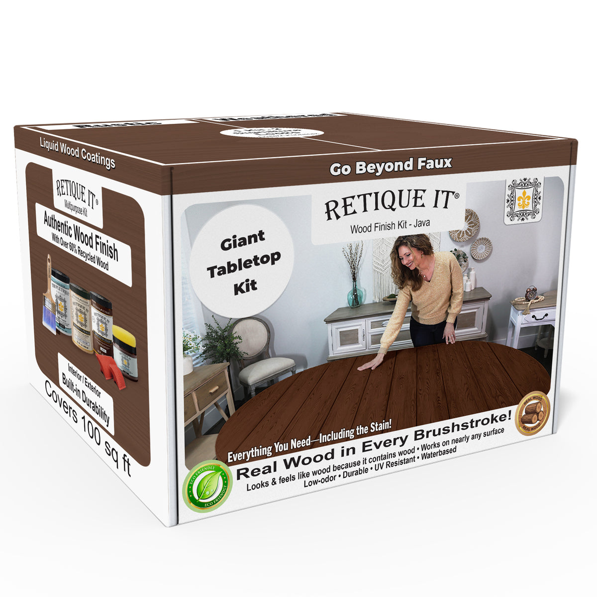 Tabletop Wood'n Finish Kit (4x Large) - Dark Oak