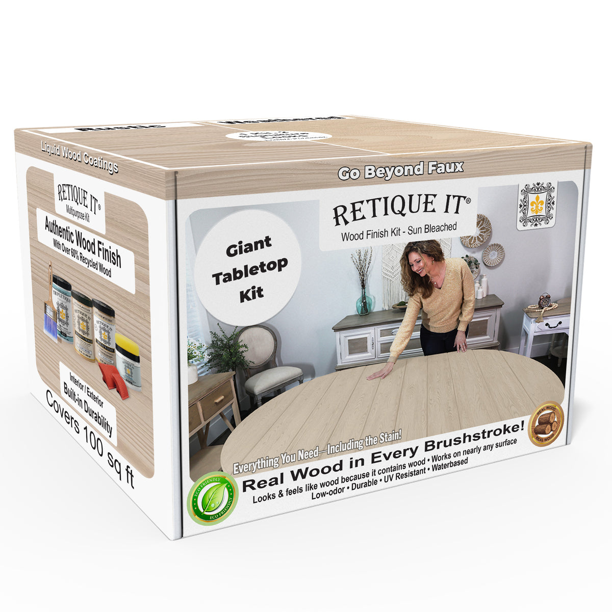 Tabletop Wood'n Finish Kit (4x Large) - Sun Bleached