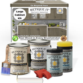 Wood'n Cabinet Kit (48 Door / Grained) - Weathered Wood