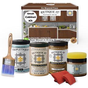Wood'n Cabinet Kit (12 Door / Grained) - Dark Oak