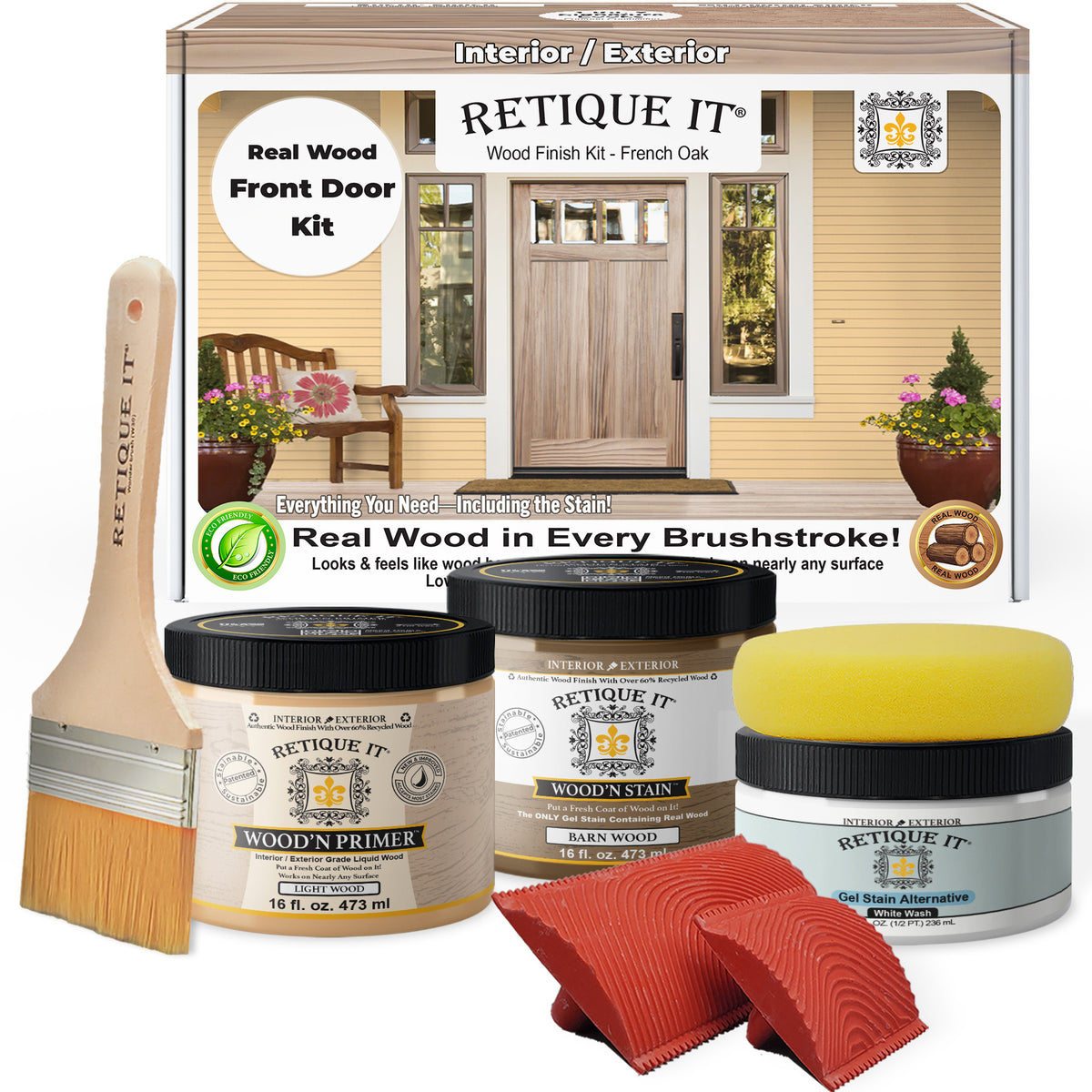 Wood'n Finish Front Door Kit - French Oak