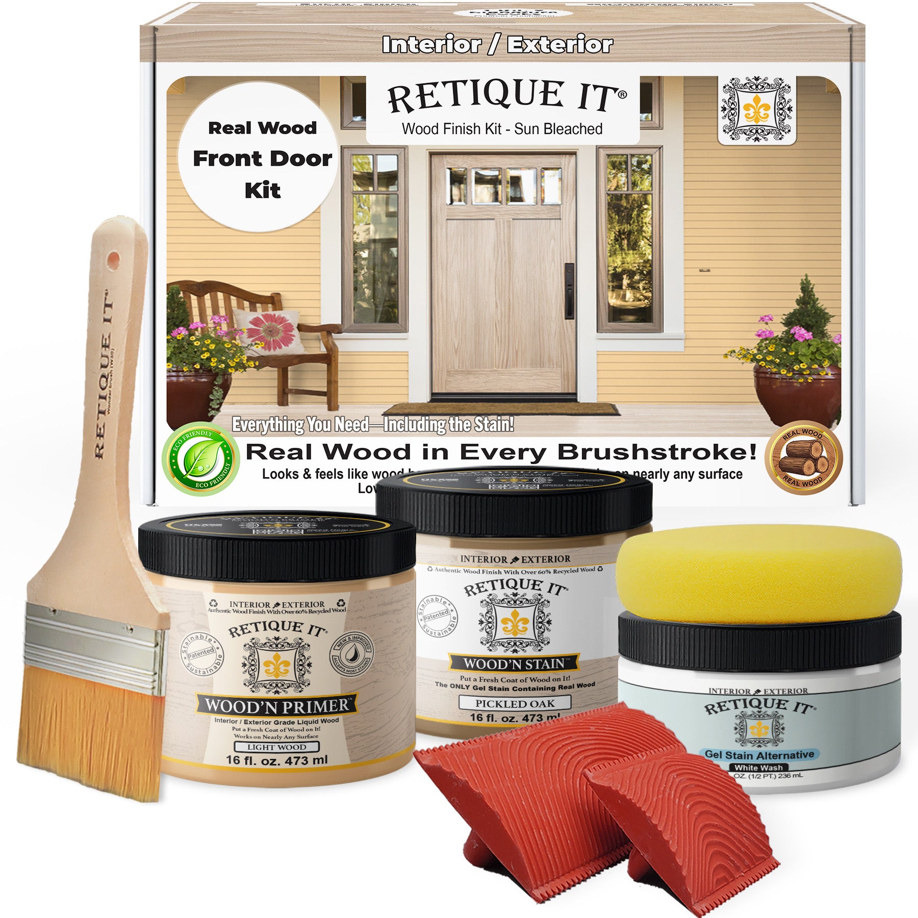 Wood'n Finish Front Door Kit - Sun Bleached