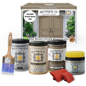 Wood'n Finish Front Door Kit (Double) - Drift Wood
