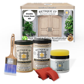 Wood'n Finish Front Door Kit (Double) - Sun Bleached