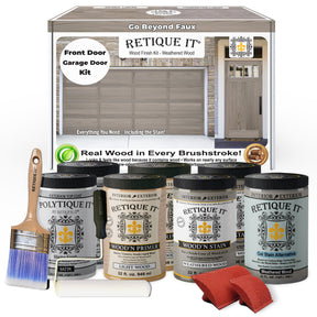 Wood'n Door Kit (Front & Garage Door) - Weathered Wood