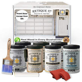 Wood'n Door Kit (Front & Garage Door) - White Wash