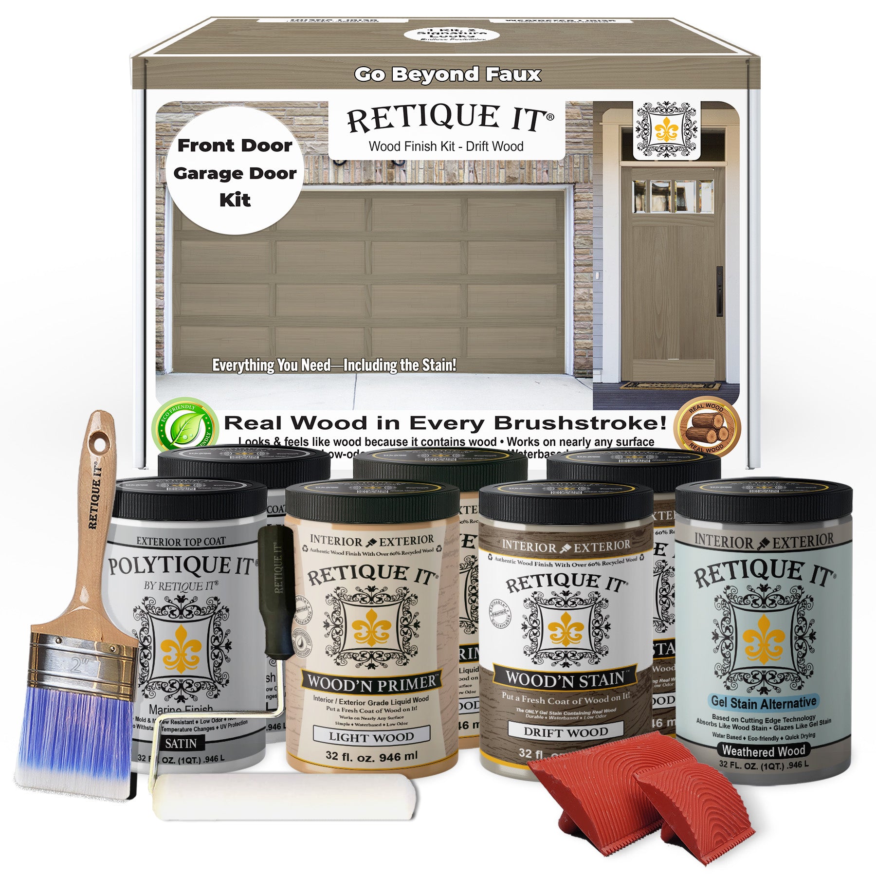 Wood'n Door Kit (Front & Garage Door) - Drift Wood