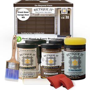 Wood'n Door Kit (Front & Garage Door) - Black Walnut