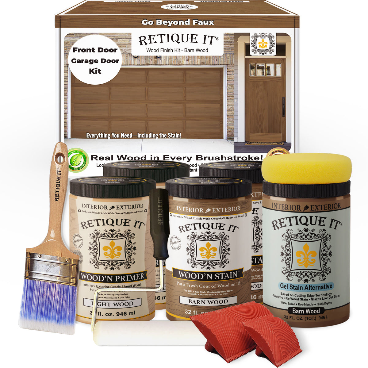 Wood'n Door Kit (Front & Garage Door) - Barn Wood