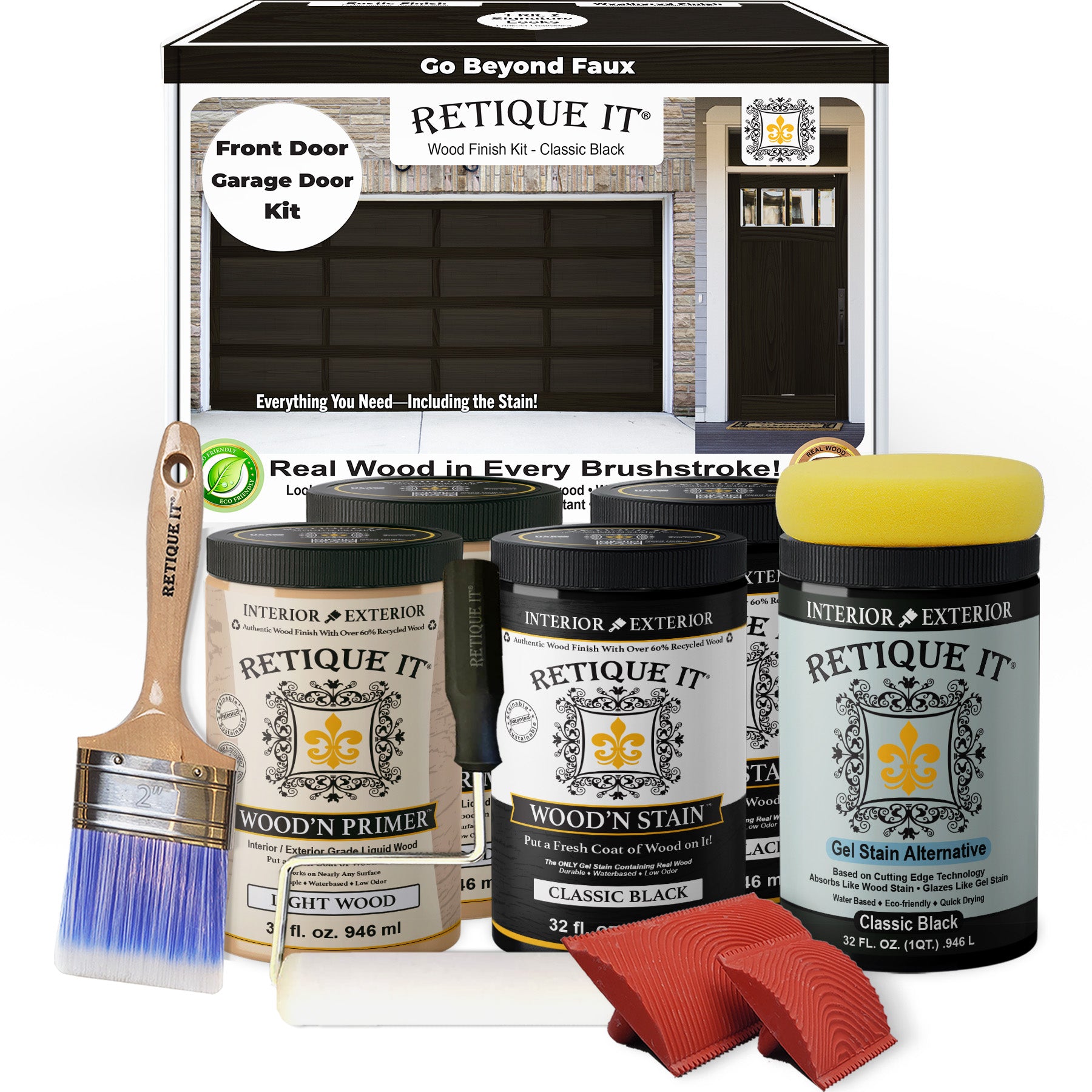 Wood'n Door Kit (Front & Garage Door) - Classic Black