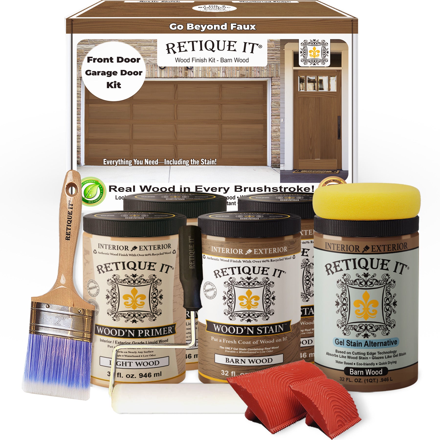 Wood'n Door Kit (Front & Garage Door) - Barn Wood