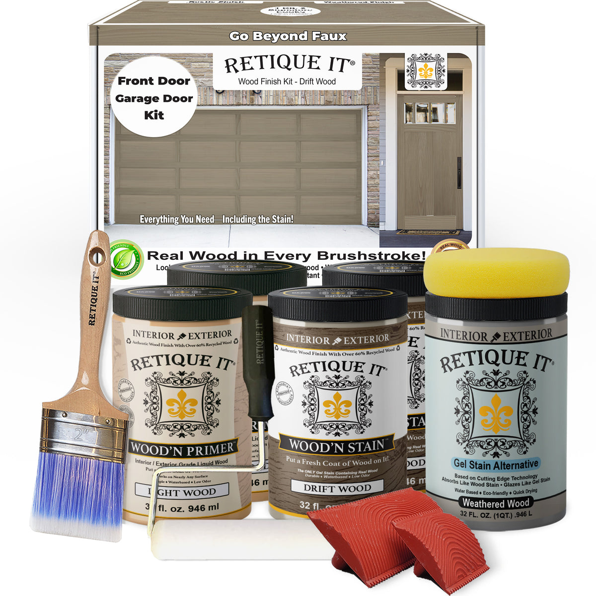 Wood'n Door Kit (Front & Garage Door) - Drift Wood