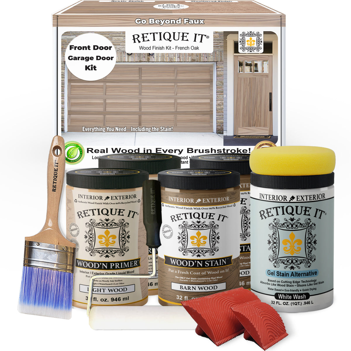 Wood'n Door Kit (Front & Garage Door) - French Oak