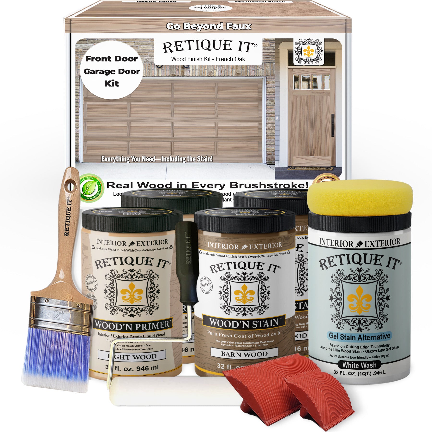 Wood'n Door Kit (Front & Garage Door) - French Oak