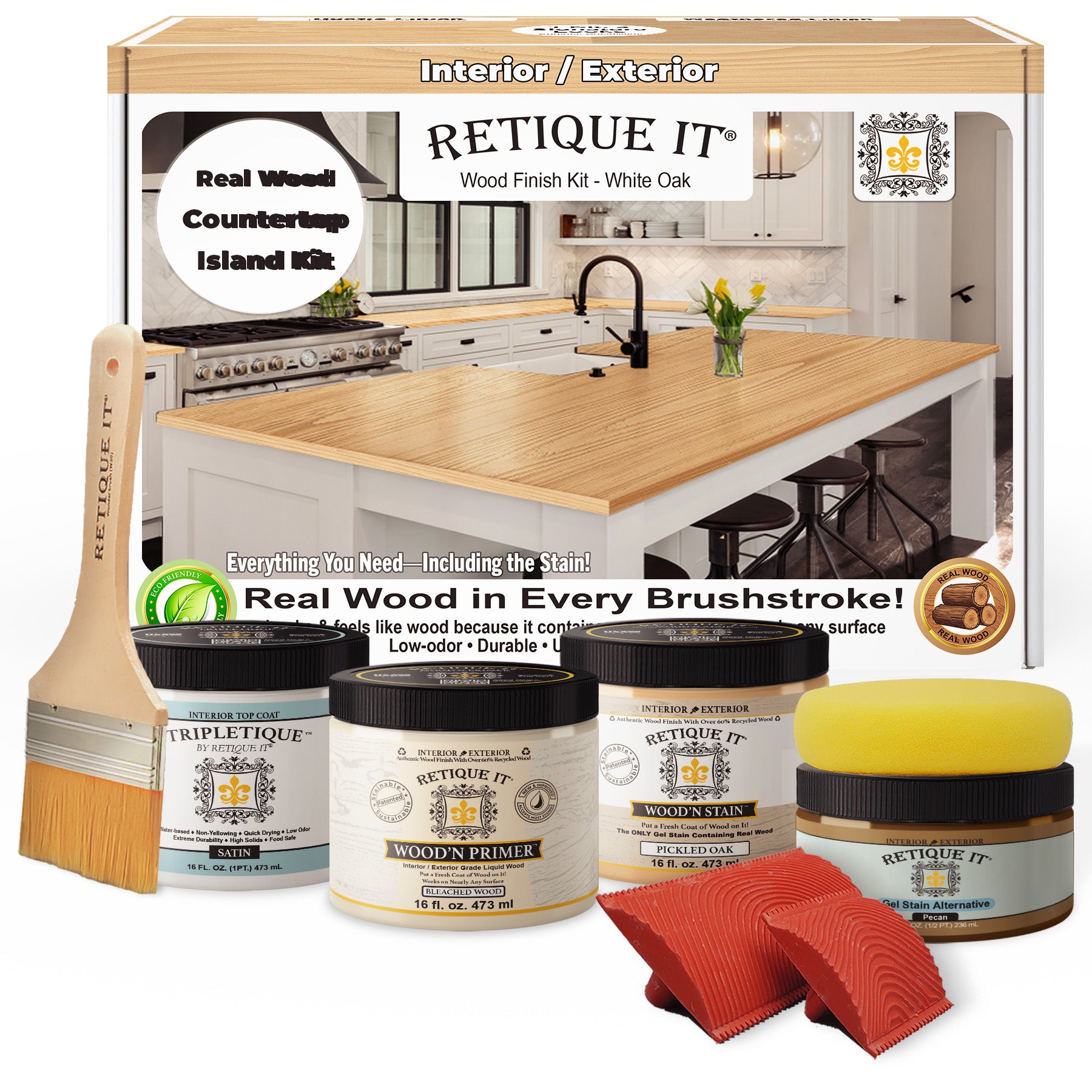 Countertop Kit - Kitchen Island - White Oak